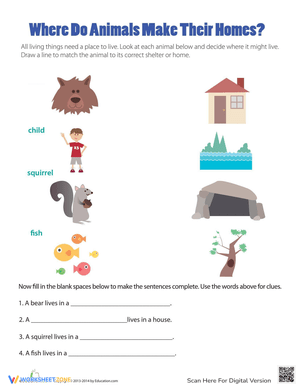 Happy Homes: Reading Comprehension