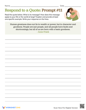 Respond to a Quote Prompt Practice