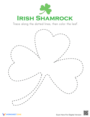 Trace &amp; Color Shamrock!