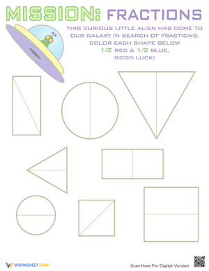 Fraction Shapes: Fraction Skills