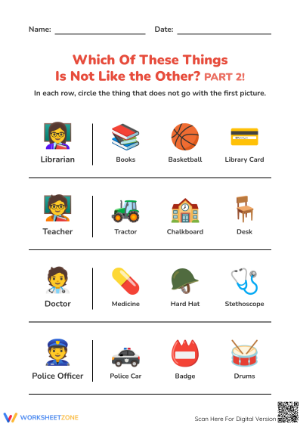 Essential Community Helpers Worksheet | Grade K Logic