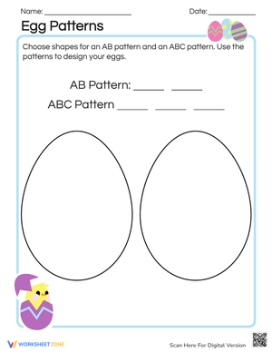 Egg Patterns Worksheet