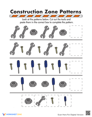 Construction Pattern Practice Worksheet