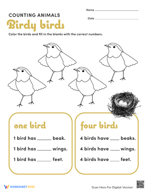 Count and Color: Bird Counting