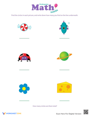Find the Shape: Circles Worksheet