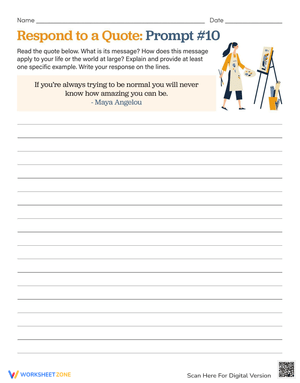 Respond to a Quote Worksheet