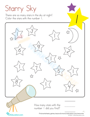 Interactive Kindergarten Coloring Activity