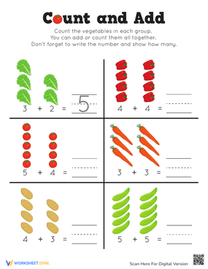 Count and Add: Simple Addition Practice