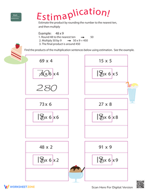 Practice Estimaplication Worksheet