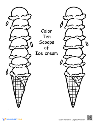 Count and Color to 20 Worksheet