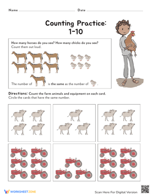 Farming Numbers: Counting and Math Fun