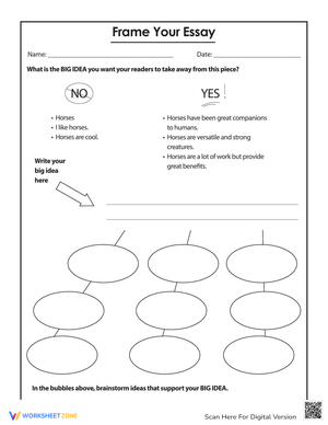 Frame Your Essay: Structure Guide Worksheet