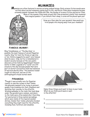 All About Mummies Worksheet