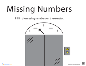 Missing Numbers 1-5 Worksheet