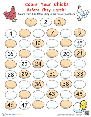 Count Chickens Worksheet