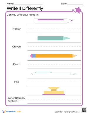 Write It Differently