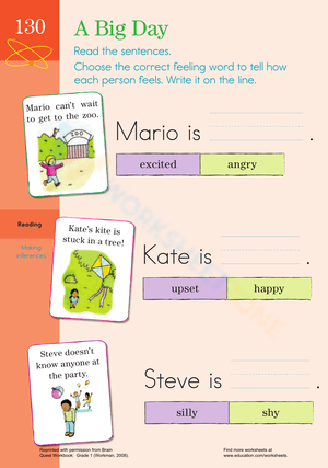 Reading Comprehension: A Big Day