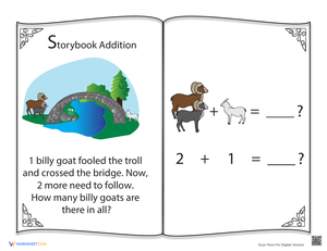 Solve Math Stories Worksheet