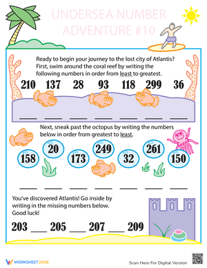 Ordering Numbers: A Fun Math Activity