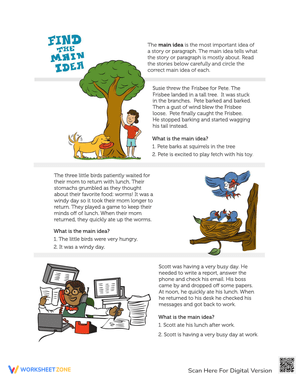 Identify the Main Idea of a Story