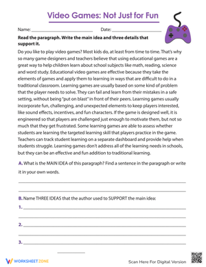 Video Games Informational Text