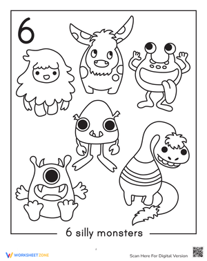 Learning Number 6 with Puppies