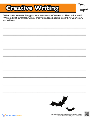 Halloween Creative Writing Worksheet