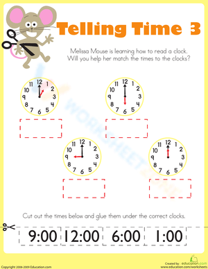 Telling Time Practice for Kids