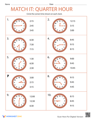 Match It Quarter Hour Practice