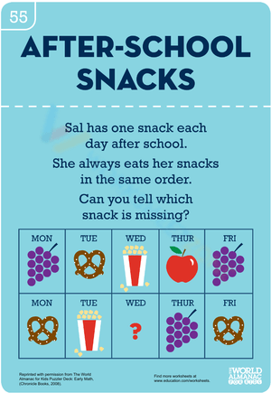After School Snacks Writing Prompts