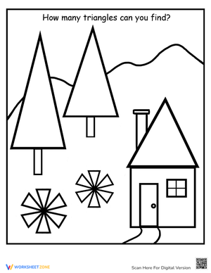 Find the Shapes: Shape Identification Worksheet