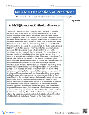 Presidential Election: Article XII Analysis