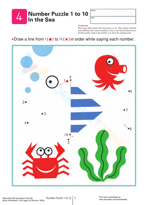Busy Bees Number Puzzle