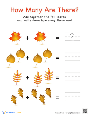 How Many Leaves Counting Activity