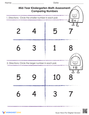Mid-Year Math: Comparing Numbers