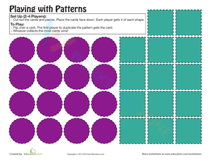 Engaging Pattern Game Worksheet