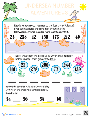 Practice Number Ordering with Fun