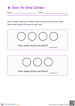 Essential One-to-One Correspondence Worksheet | Kindergarten