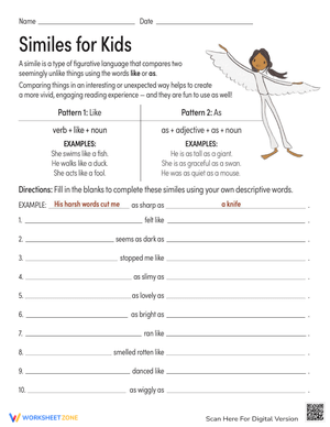 Similes Learning Practice