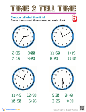 Time 2 Tell Time 6