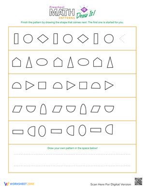 Draw Patterns: Creative Visual Skills Activity