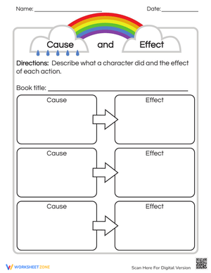 Reading Comprehension: Cause and Effect Worksheet