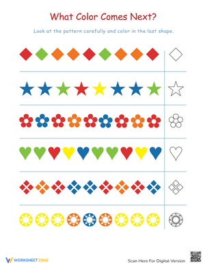 Complete the Pattern Worksheet