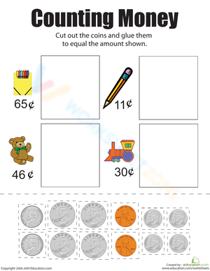 Counting Money Worksheet