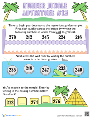 Practice Number Sequencing with This Worksheet