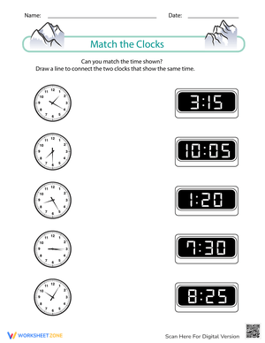 Match the Clocks