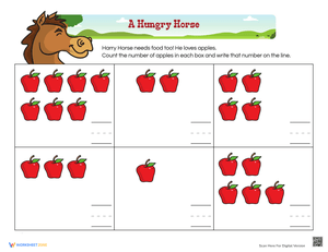 Counting Fun: Counting a Hungry Horse