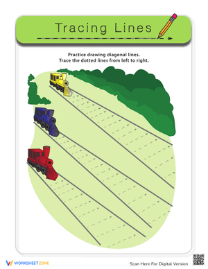 Tracing Diagonal Lines