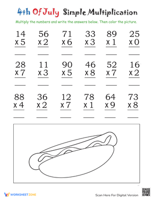 Multiplication Worksheet