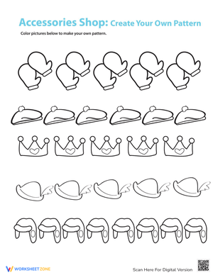 Complete the Color Pattern Practice Worksheet